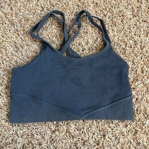 Distressed Athletic Bra